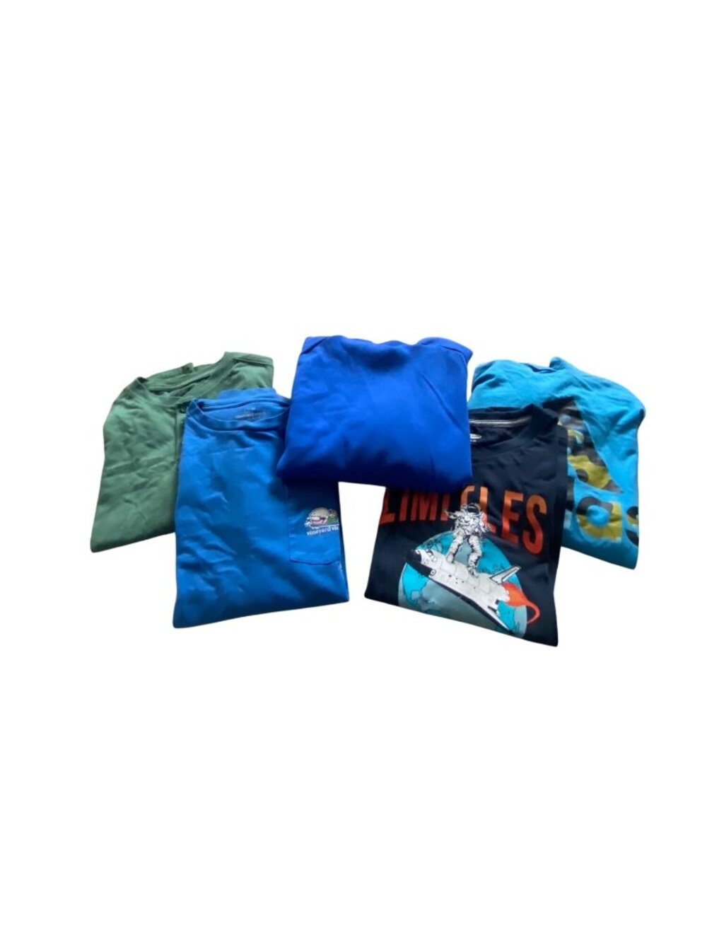 Boys Bundle of 5 Long Sleeve Tee Shirts Size L Back To School Vineyard Vines Etc